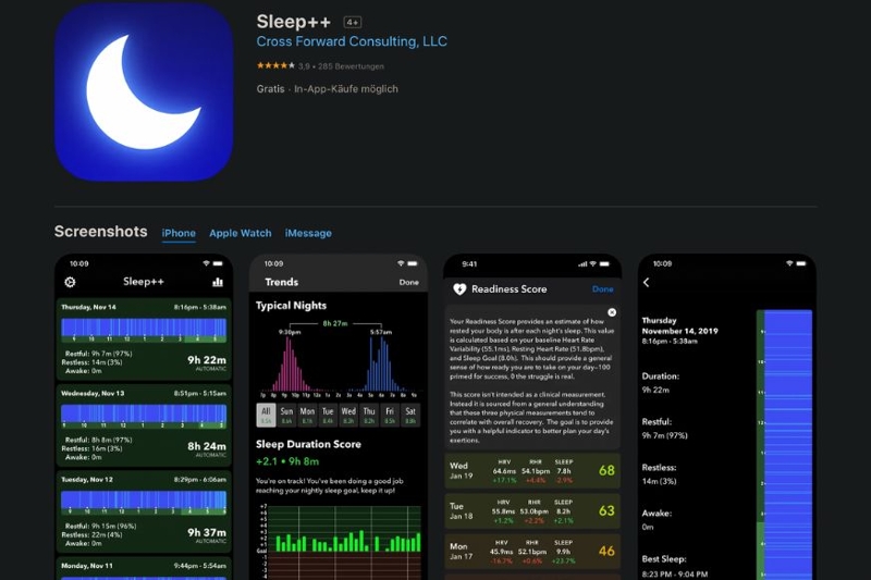 Apple Watch Schlafanalyse: Die 3 besten Apps (2024)